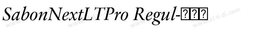 SabonNextLTPro Regul字体转换 SabonNextLTPro Regul字体转换